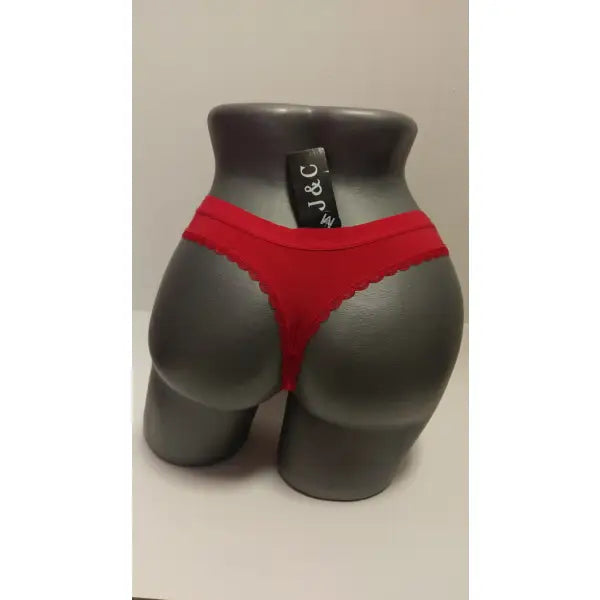 3 pack J&C Dames String Kant Rood 1608