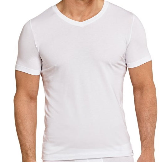 3 pack NAFT T-shirt V-hals Slim-fit Wit - Heren shirt