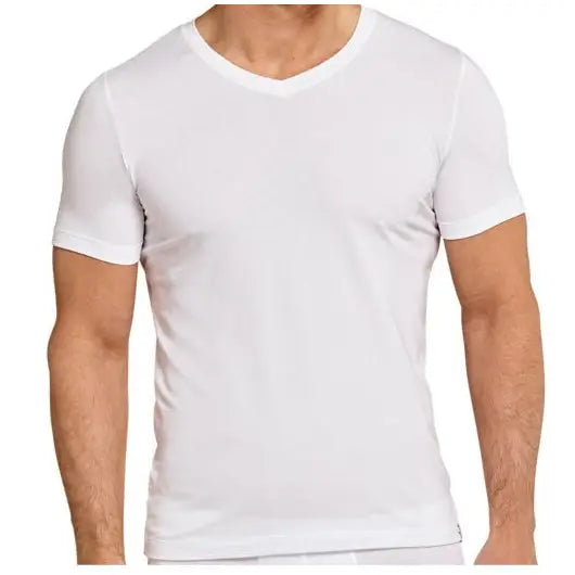 3 pack NAFT T-shirt V-hals Slim-fit Wit - Heren shirt