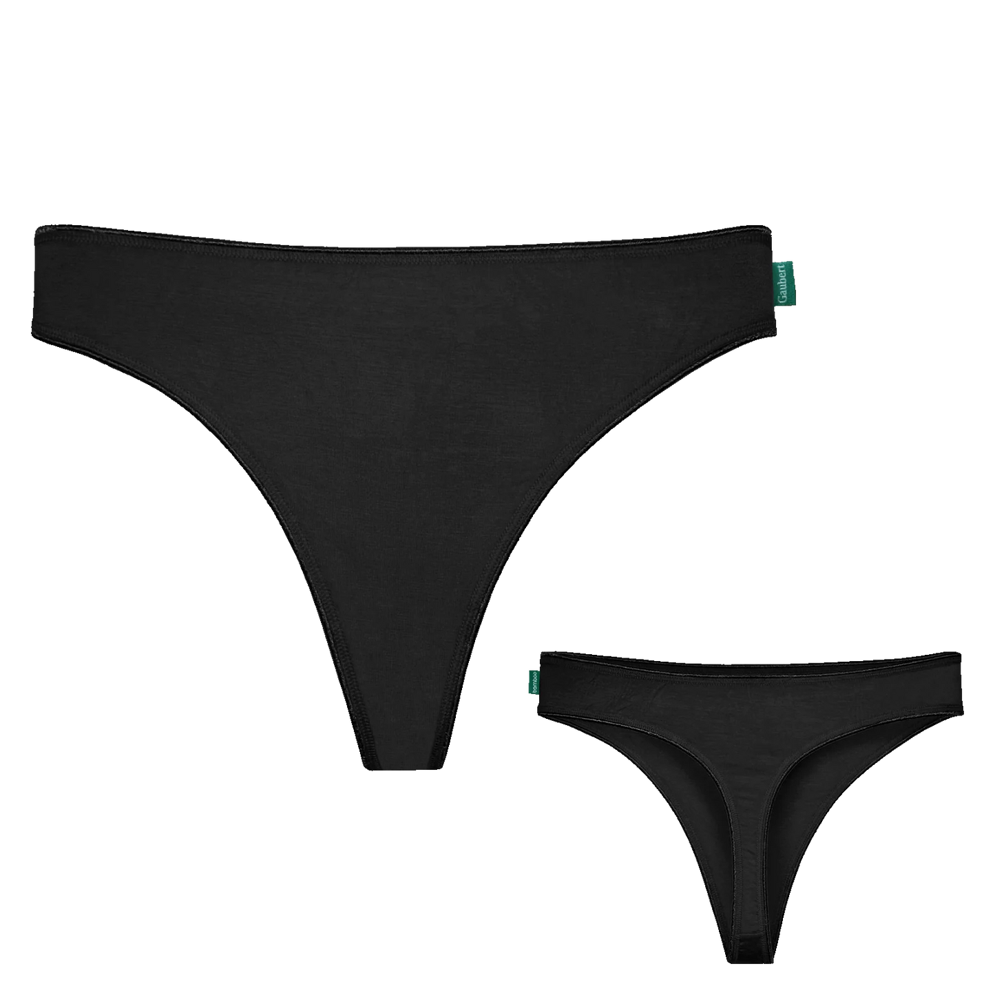 5 pack dames string zwart | Bamboe ondergoed string - Dames string