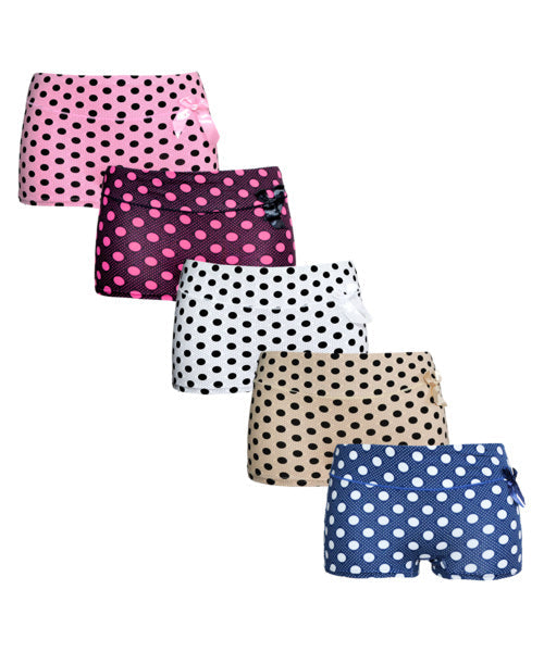 5 pack Fine Woman Dames Boxers Dottie met ’Strikje’ - boxershort