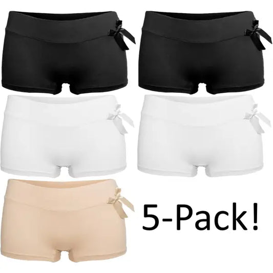 5 pack Fine Woman Dames Boxershort ’Strikje’