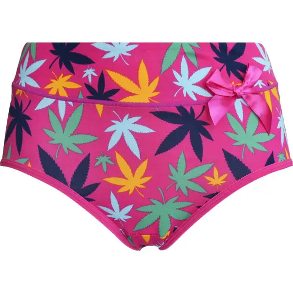 5 pack Fine Woman Damesslips ’Weed’ - Dames ondergoed