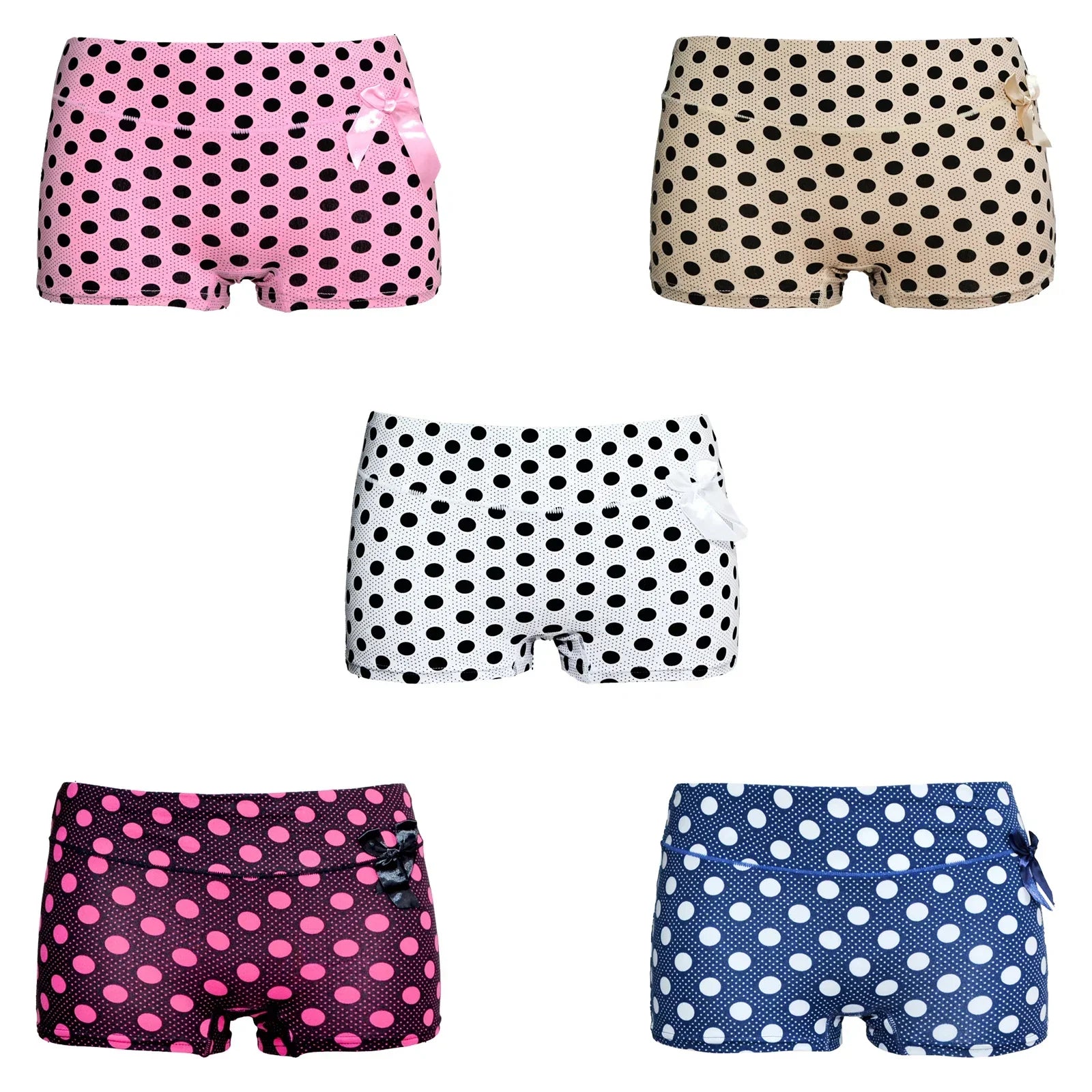 5 pack FINE WOMAN® Katoenen Boxershort - Dames