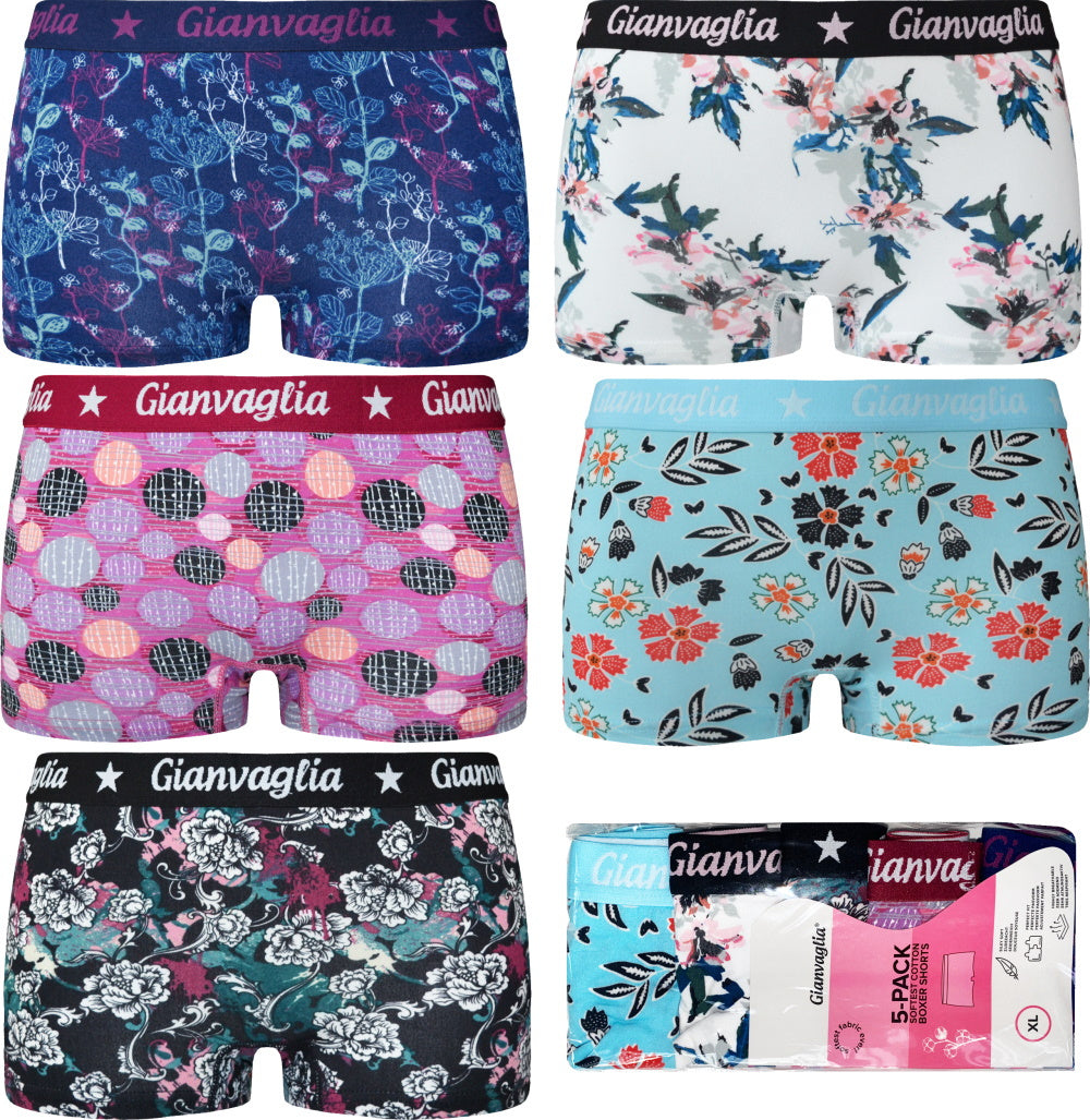 5 pack Gianvaglia Dames Boxershort GVG-201 - heren