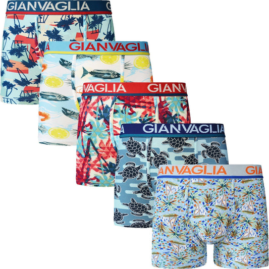 5 pack Gianvaglia Heren Boxershorts ’Sea & Beach’ 5062 - Boxershort