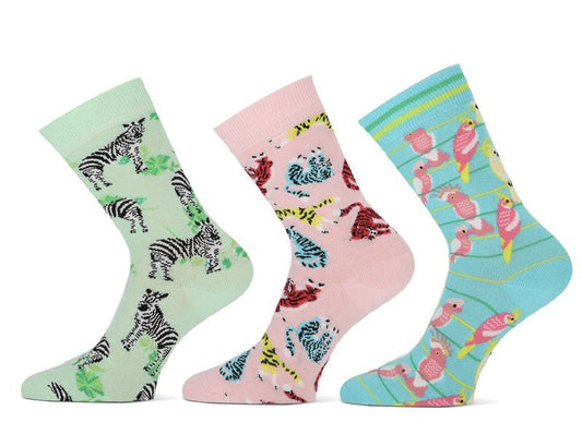 6 paar Dames sokken Teckel limited edition ’Fauna’ 6-Paar