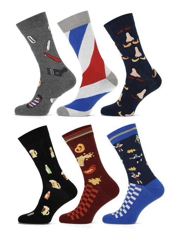 6 paar Heren sokken Teckel limited edition ’Party’