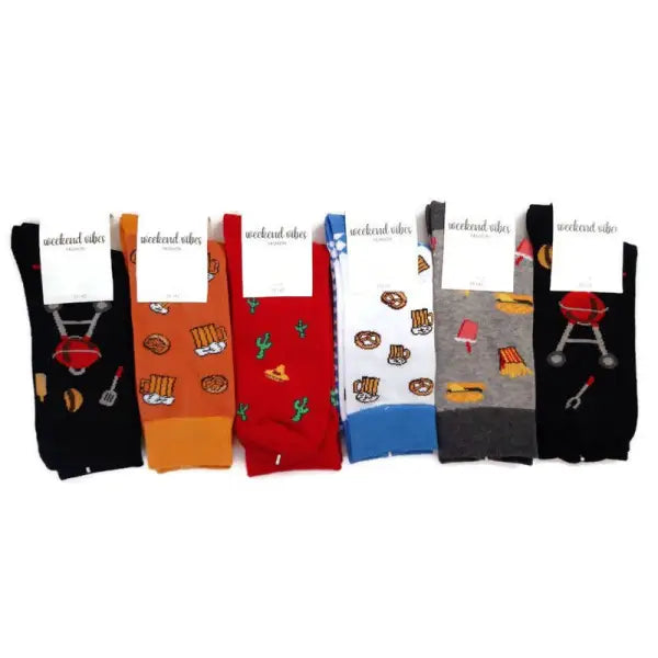 6 pack Fun sokken Weekend Vibes Unisex