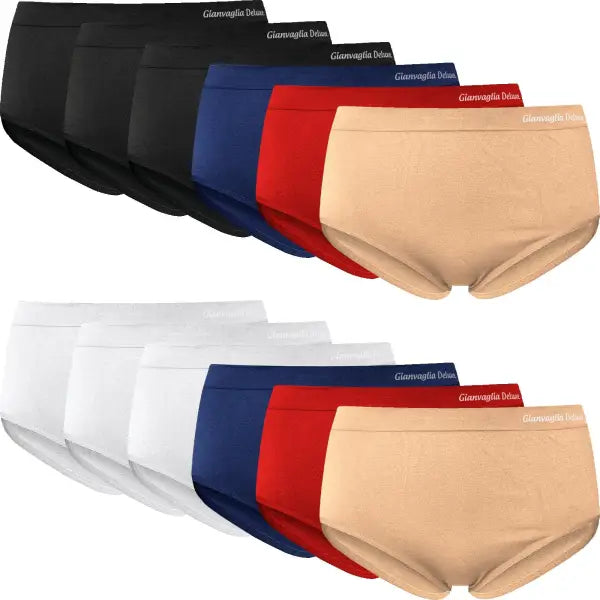 6 pack Gianvaglia Naadloze Dames slips Color - ondergoed