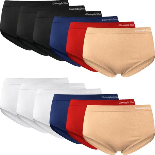 6 pack Gianvaglia Naadloze Dames slips Color - ondergoed