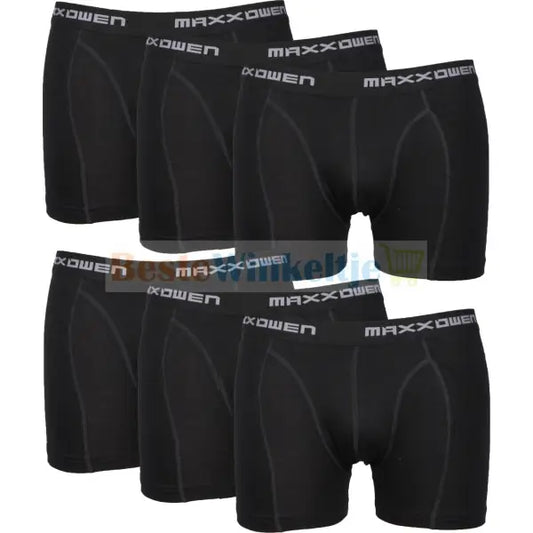 6 pack Maxx Owen Heren Boxers Zwart M t/m 5XL - Boxershort