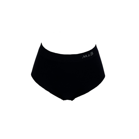 6 pack MB Dames naadloze slip Zwart | Naadloos ondergoed - Dames slips
