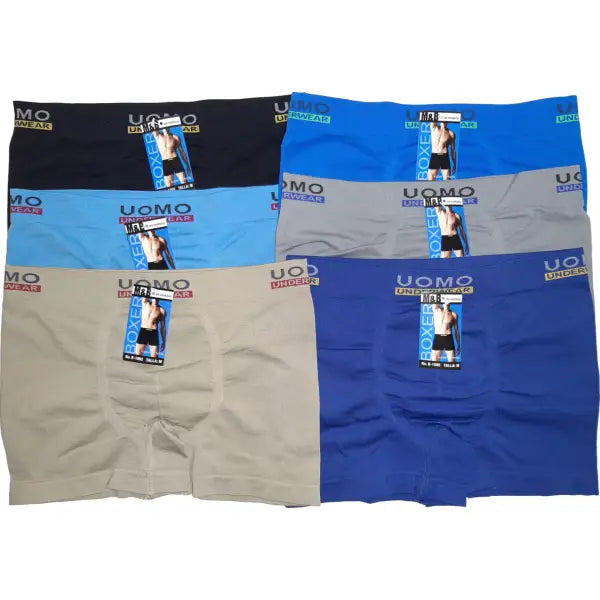 6 pack UOMO naadloze Herenboxers Color Smooth - Boxershort heren