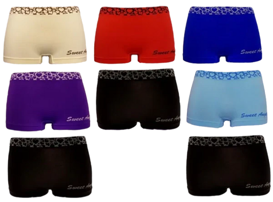 8 pack Sweet Angel dames boxershorts - One size / Dames / Mix Kleuren - Dames boxershort