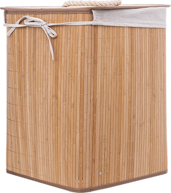 Wasmand Bamboe Hoek 48 Liter