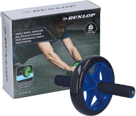 Dunlop Fitness buikspierwiel - ab roller