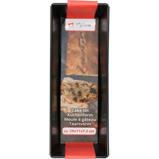 Alpina Bakvorm - anti-aanbak laag - zwart - 30 x 11 cm - bakblik