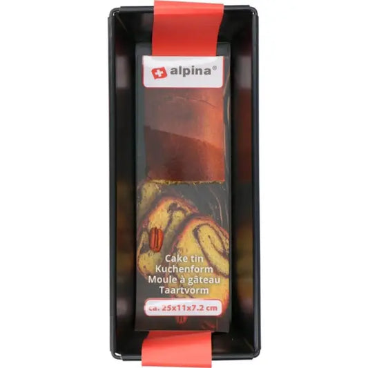 Alpina Bakvorm Staal 25 x 11x 7.2 cm. - Zwart - bakvorm
