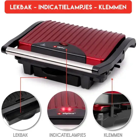 Alpina Contact Grill - Tosti IJzer - alpina Contact Grill