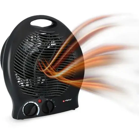 Alpina Draagbare Ventilatorkachel 2000W zwart - ventilatorkachel