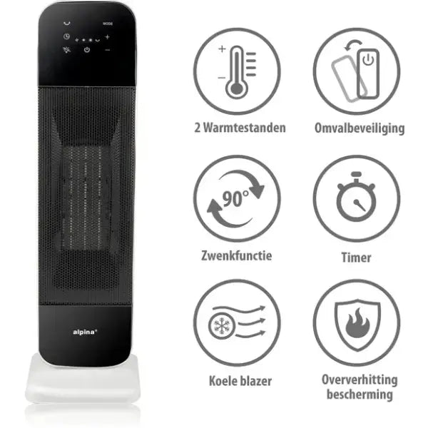 Alpina Elektrische Kachel en Ventilator - ventilatorkachel