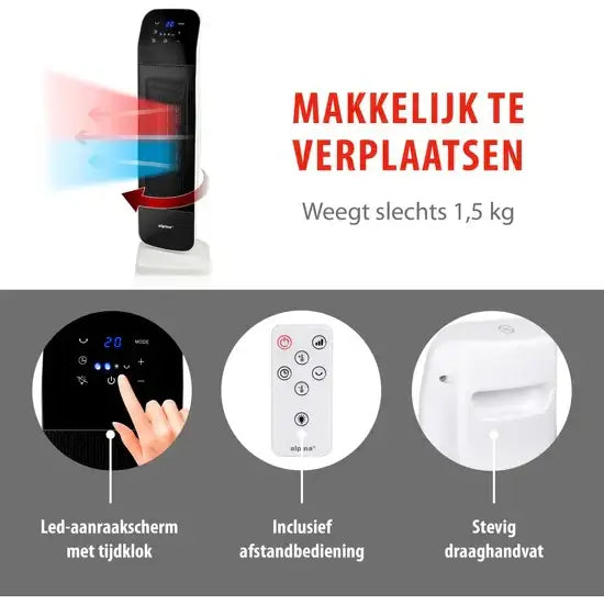 Alpina Elektrische Kachel en Ventilator - ventilatorkachel