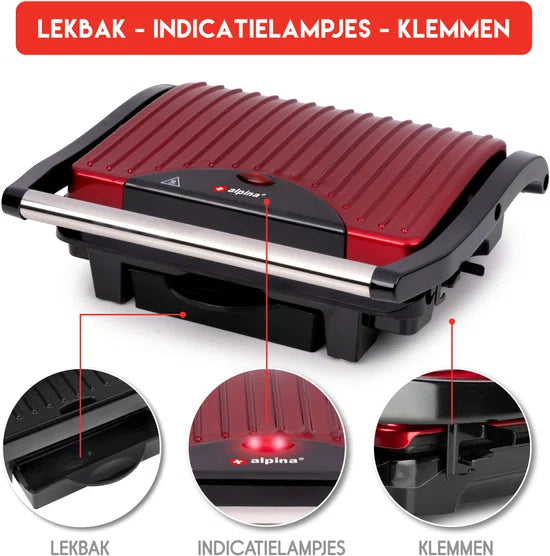 Alpina Contact Grill - Tosti IJzer