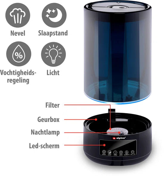 alpina Luchtbevochtiger 4.3L - Humidifier