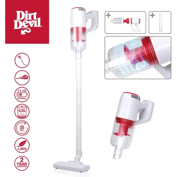 Dirt Devil 2-in-1 Steelstofzuiger Draadloos DD9001 - Steelstofzuiger