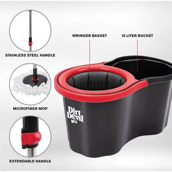 Dirt Devil Dweilsysteem met Wringer - dweilsysteem