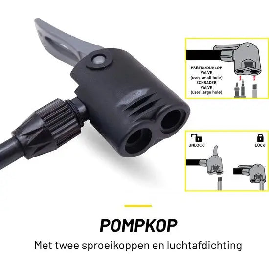Dunlop Fietspomp 12Bar - Fietspomp