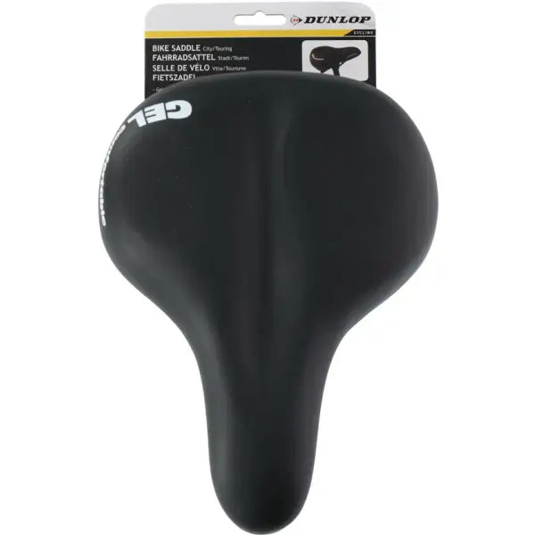 Dunlop Fietszadel met Gel - voor Stads- en Tourfietsen - Fietszadel