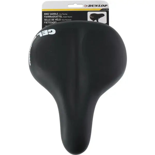 Dunlop Fietszadel met Gel - voor Stads- en Tourfietsen - Fietszadel