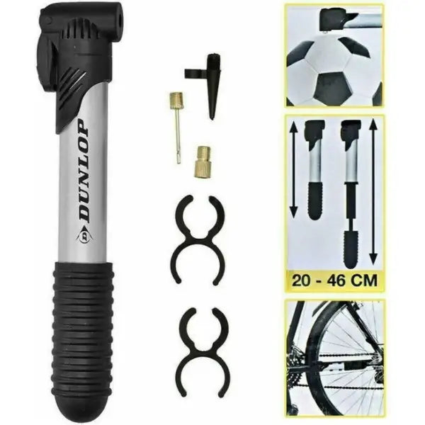 Dunlop Mini Fietspomp/Handpomp - 20-46 cm - mini fietspomp