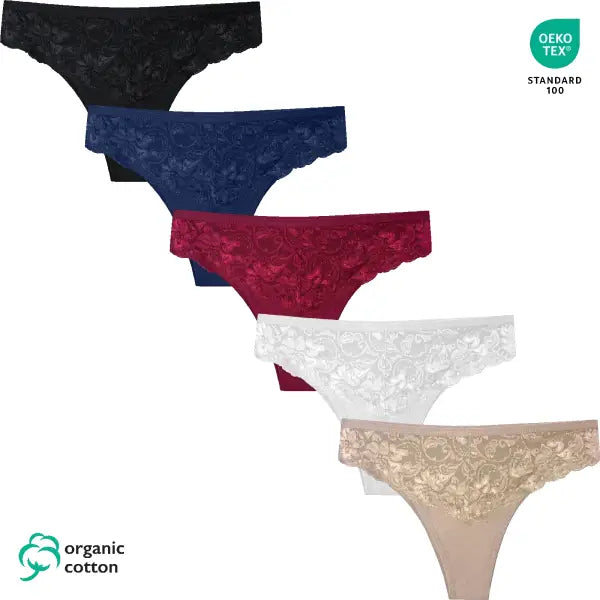 Katoenen Brazilian dames Slips | bio katoenen ondergoed - Dames brazilians