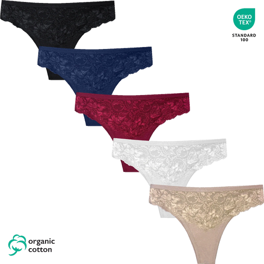 Katoenen Brazilian dames Slips | bio katoenen ondergoed - Dames brazilians