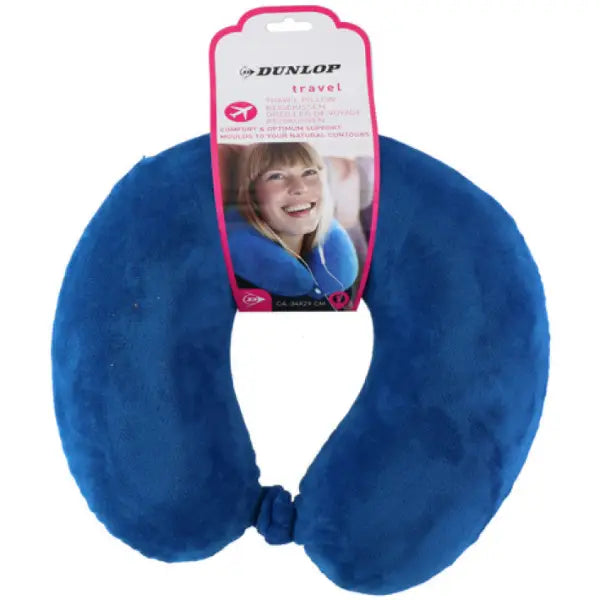 Nekkussen Reiskussen – Memory Foam in 3 kleuren - Blauw - reiskussen