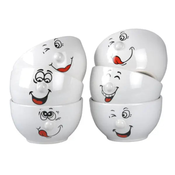 Smiley bowl 6 stuks 500ML - Bowl