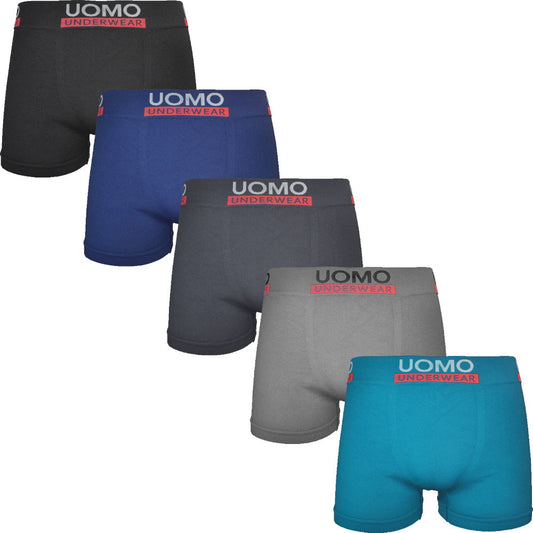 UOMO Herenboxers naadloos color Smooth 5-Pack 9201 - Boxershort heren