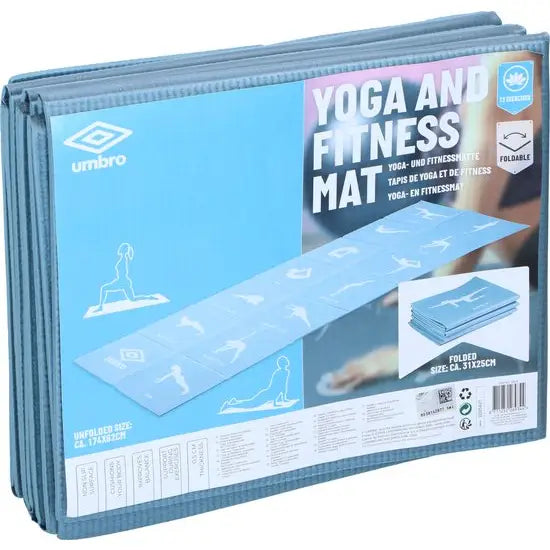 Yogamat opvouwbaar UMBRO incl yoga posities - yogamat